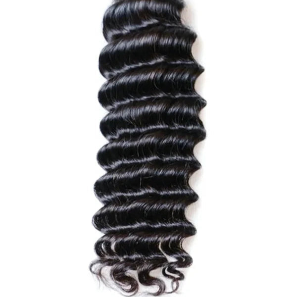 Double Drawn Deep Wave Bulk Human Hair For Braiding
