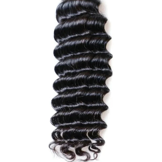 Double Drawn Deep Wave Bulk Human Hair For Braiding