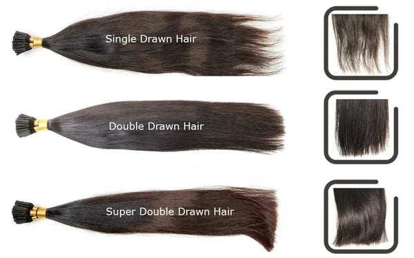 Double Drawn Deep Wave Bulk Human Hair For Braiding