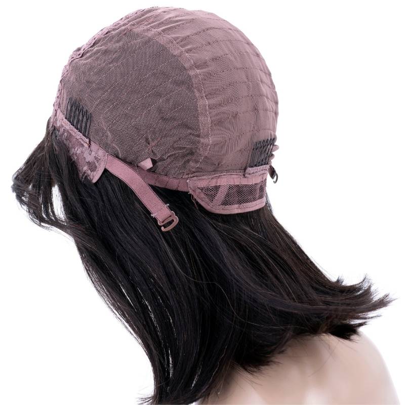 Honey Straight Bob Bang Wig