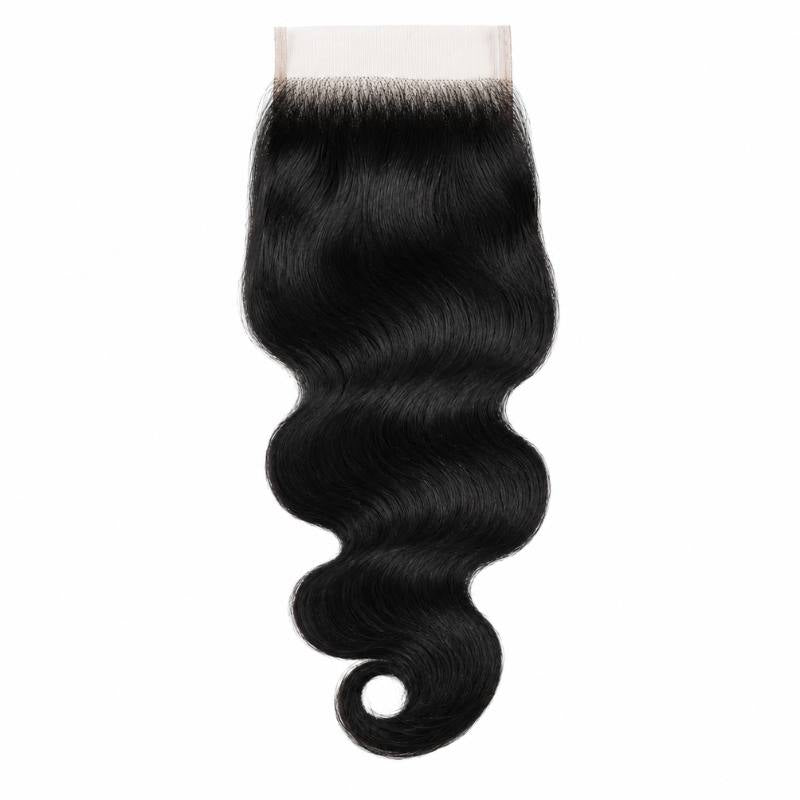 Jet Black Body Wave 4x4 HD Lace Closure