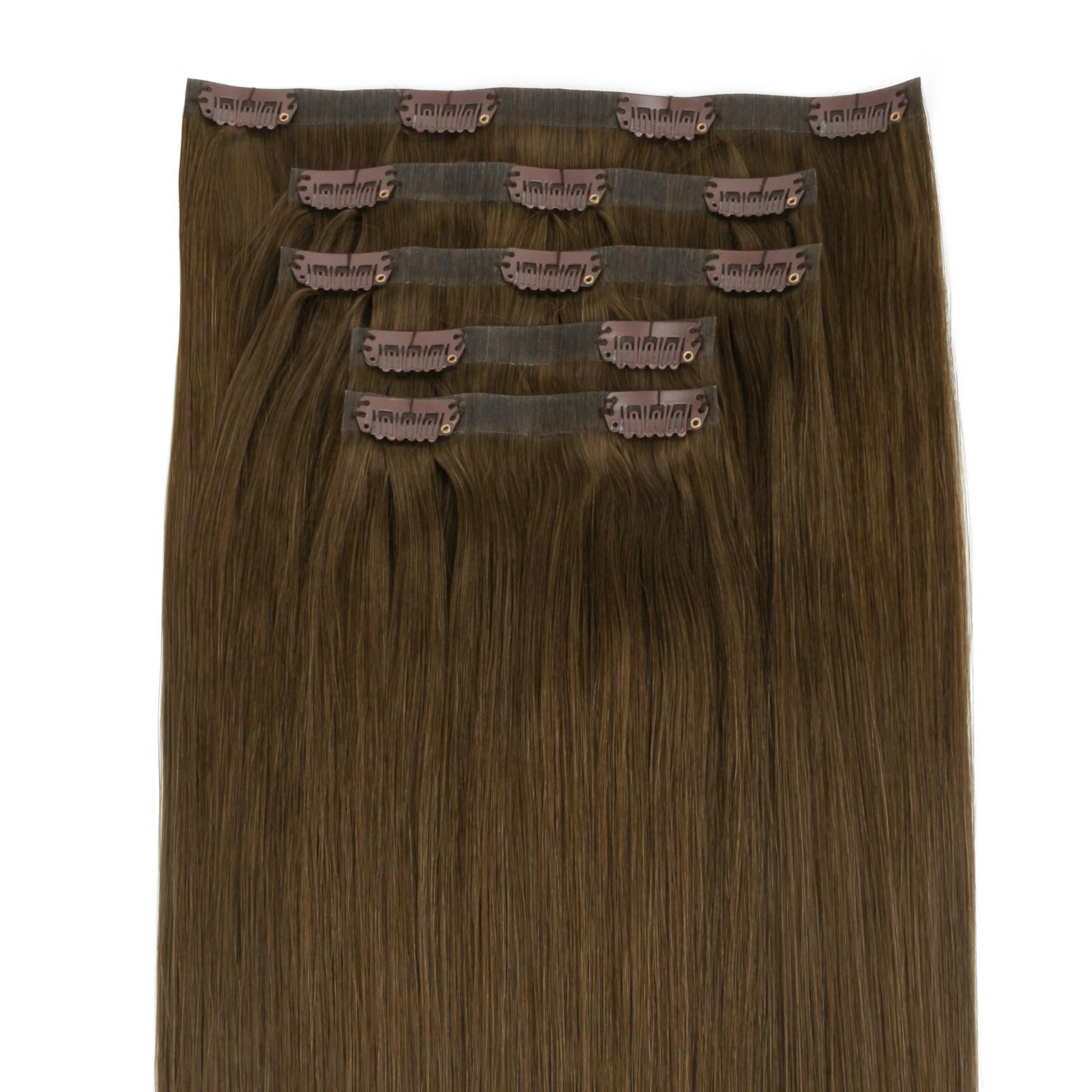 Chocolate Brown Invisible Clip-ins