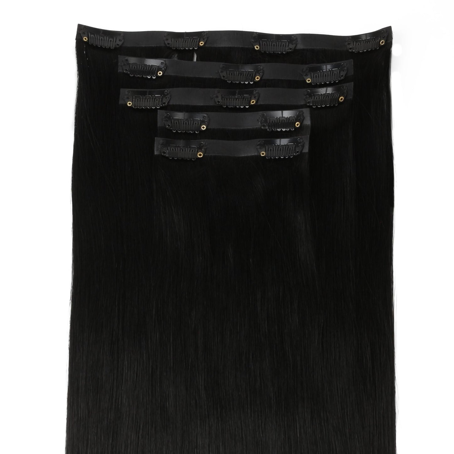Jet Black Invisible Clip-ins