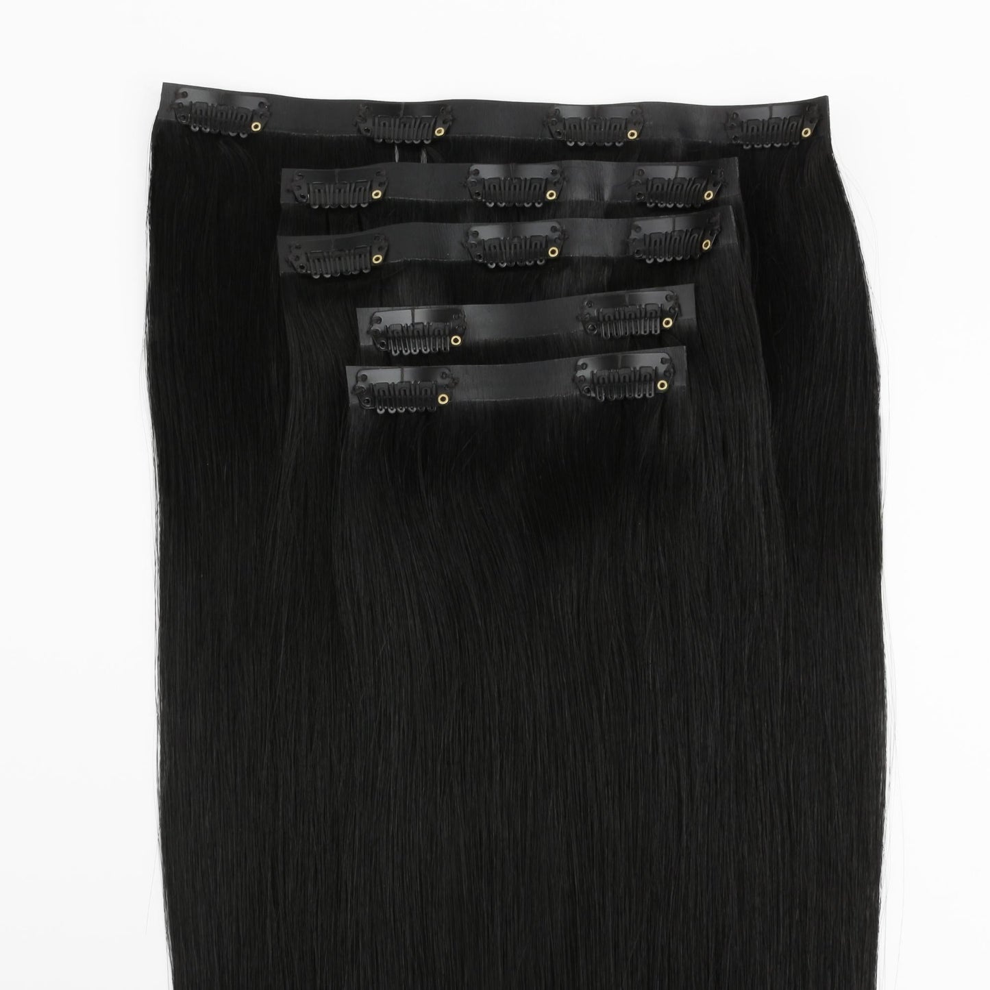 Jet Black Seamless Clip-ins