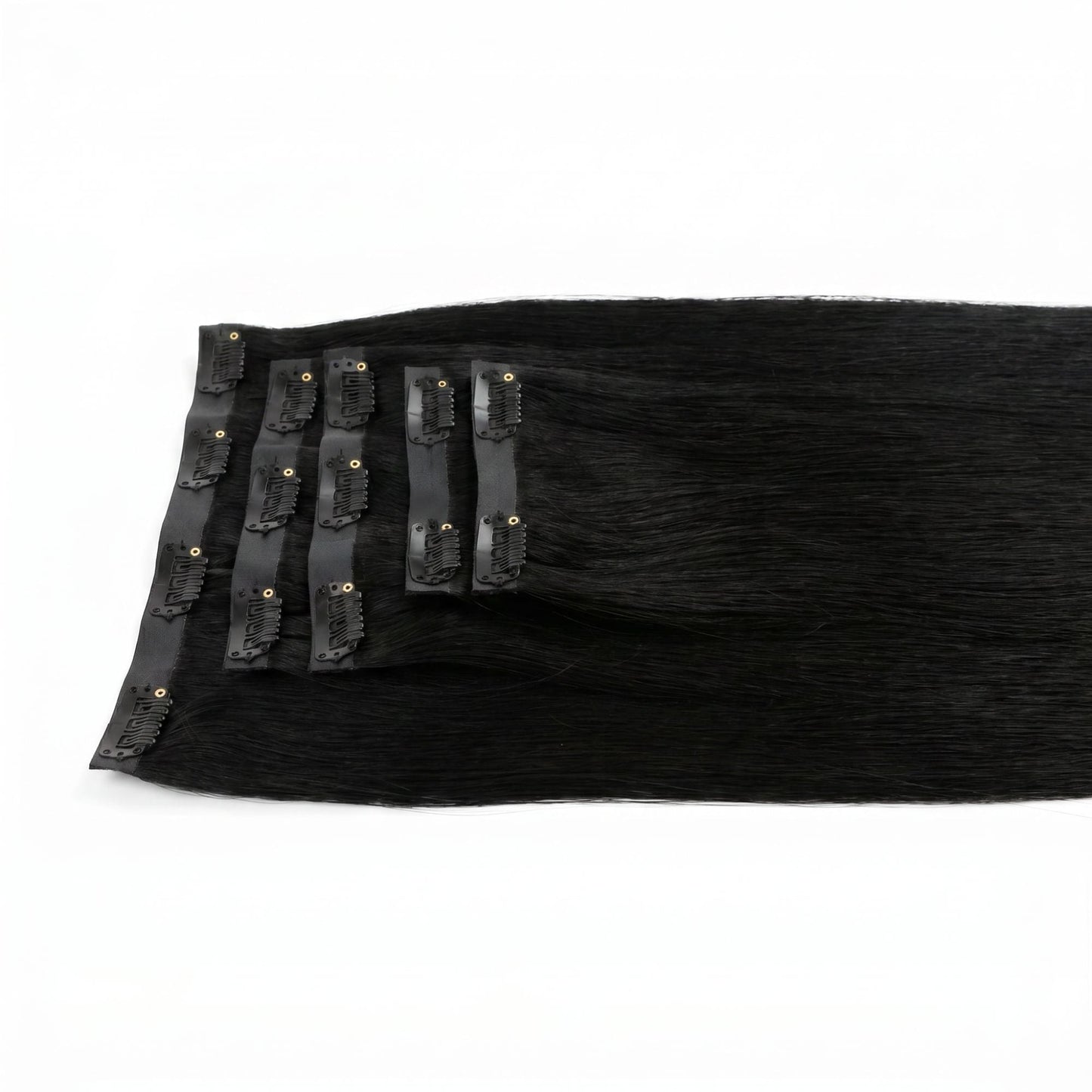 Jet Black Seamless Clip-ins
