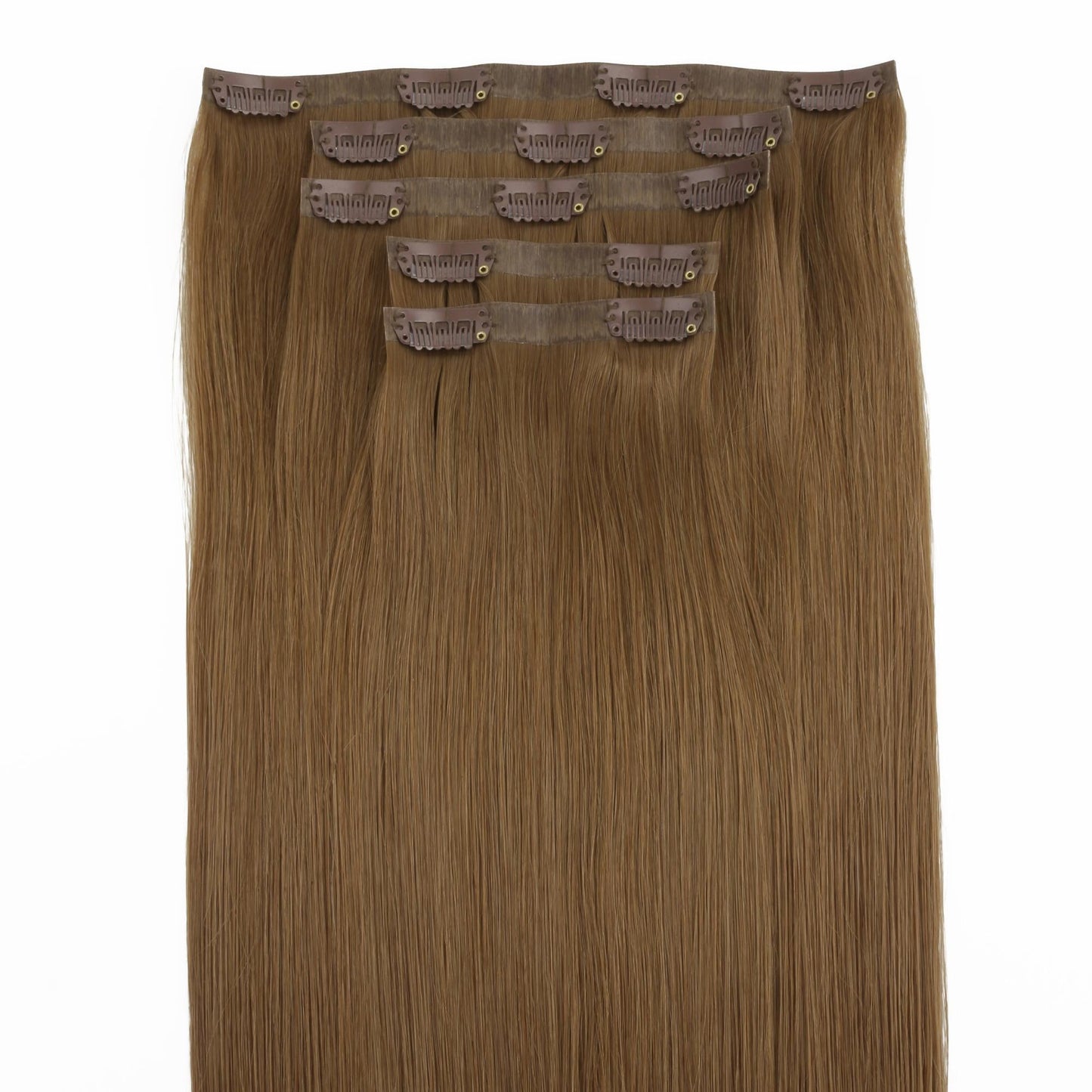Medium Chestnut Brown Seamless Clip-ins