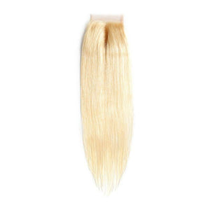 Honey Russian Blonde Brazilian Straight Closure